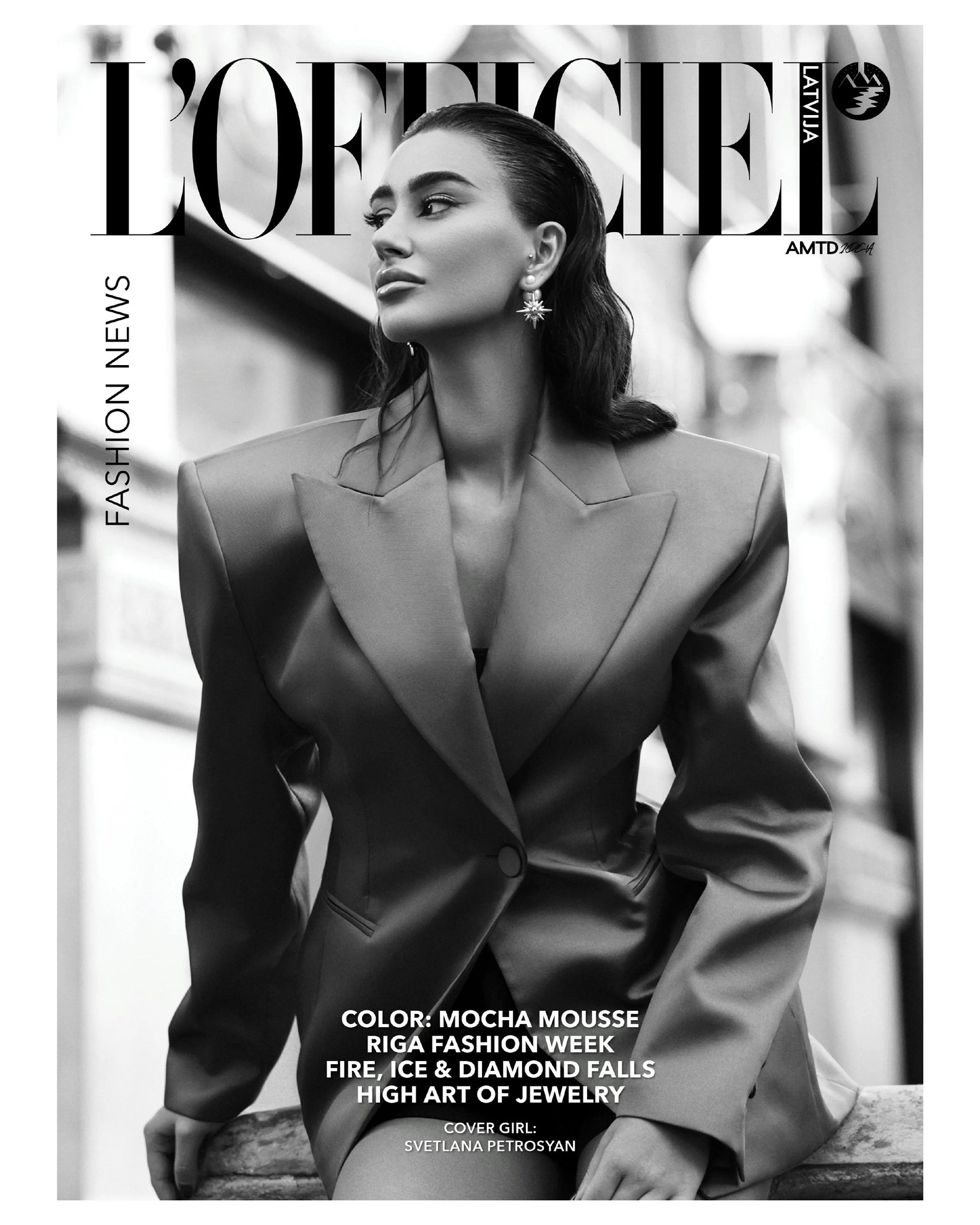 L’Officiel magazine cover photographed by Iuliia Gigina
